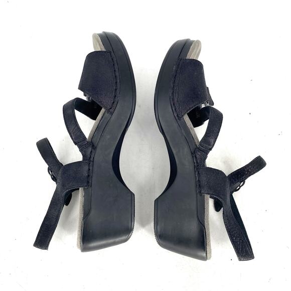 Dansko Slingback Open Toe Black Leather Comfort Sandal Women's Size EU 40 - Picture 5 of 9